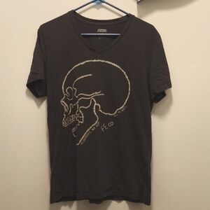 Foreign Exchange skull vneck tshirt